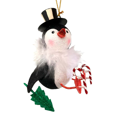 Pingvin med juletræ