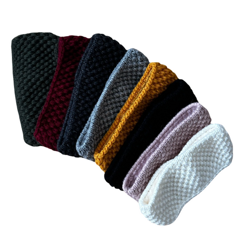Pandebånd med fleece og uld