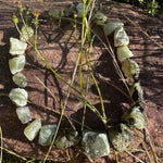 Unika kæde af grønne rå sten