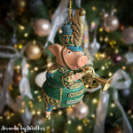 Julepynt - Gris med trompet