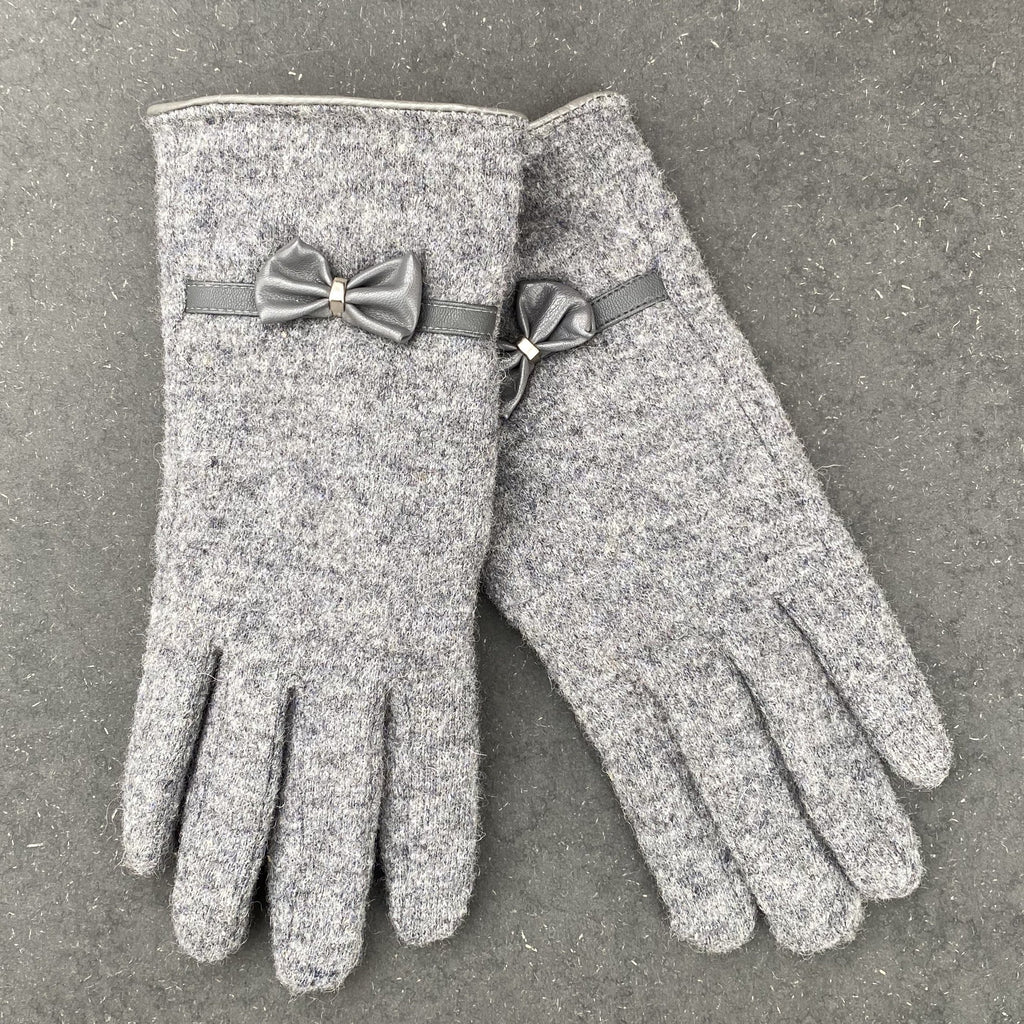 Muldyr Alcatraz Island Bøde Uld handsker - Grå – Amanda by Winther